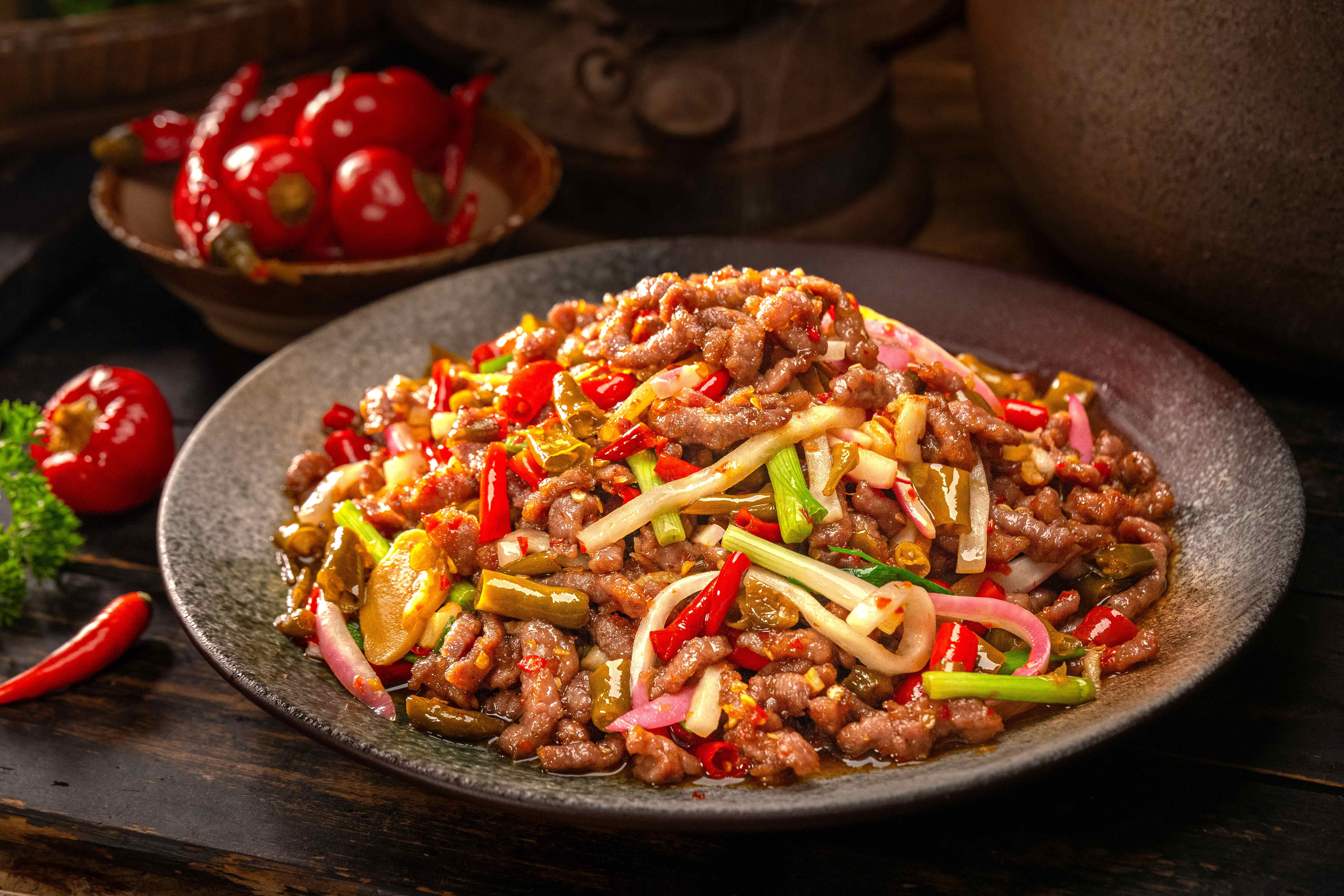 民间粮仓-泡椒牛肉丝